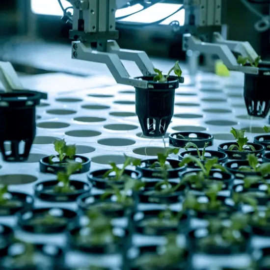 Hydroponic Shipping Container Greenhouse with LED System